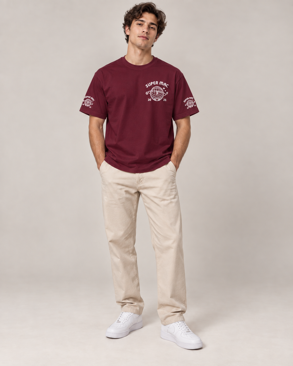 T-shirt Bordeaux - Super Mac