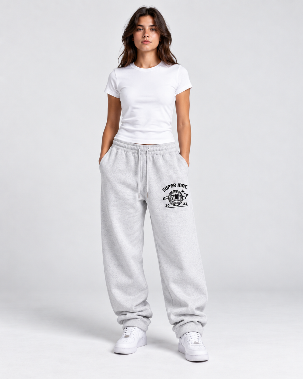 Pantalon Gris clair - Super Mac