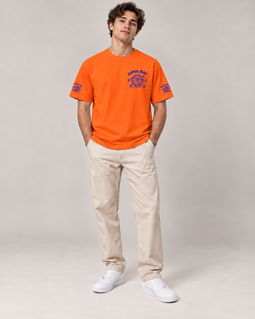T-shirt Orange - Super Mac