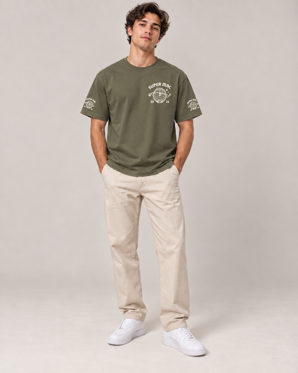 T-shirt Kaki - Super Mac
