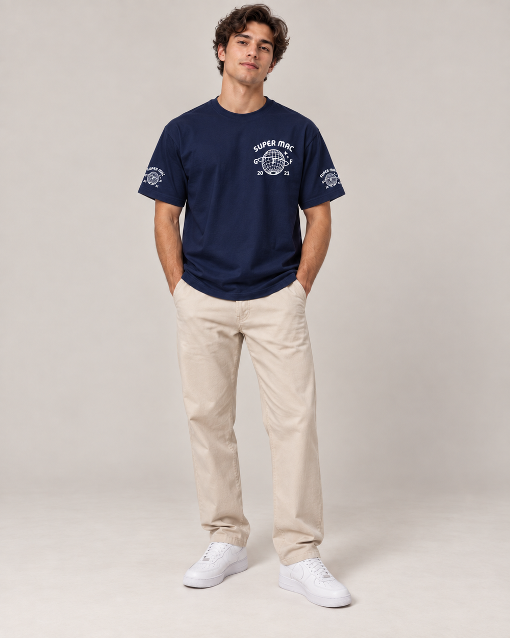 T-shirt Bleu marine - Super Mac