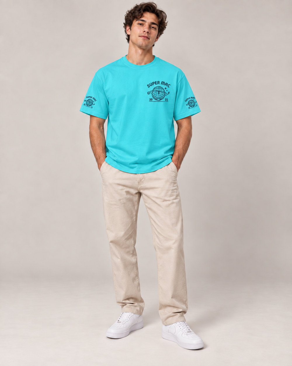 T-shirt Turquoise - Super Mac