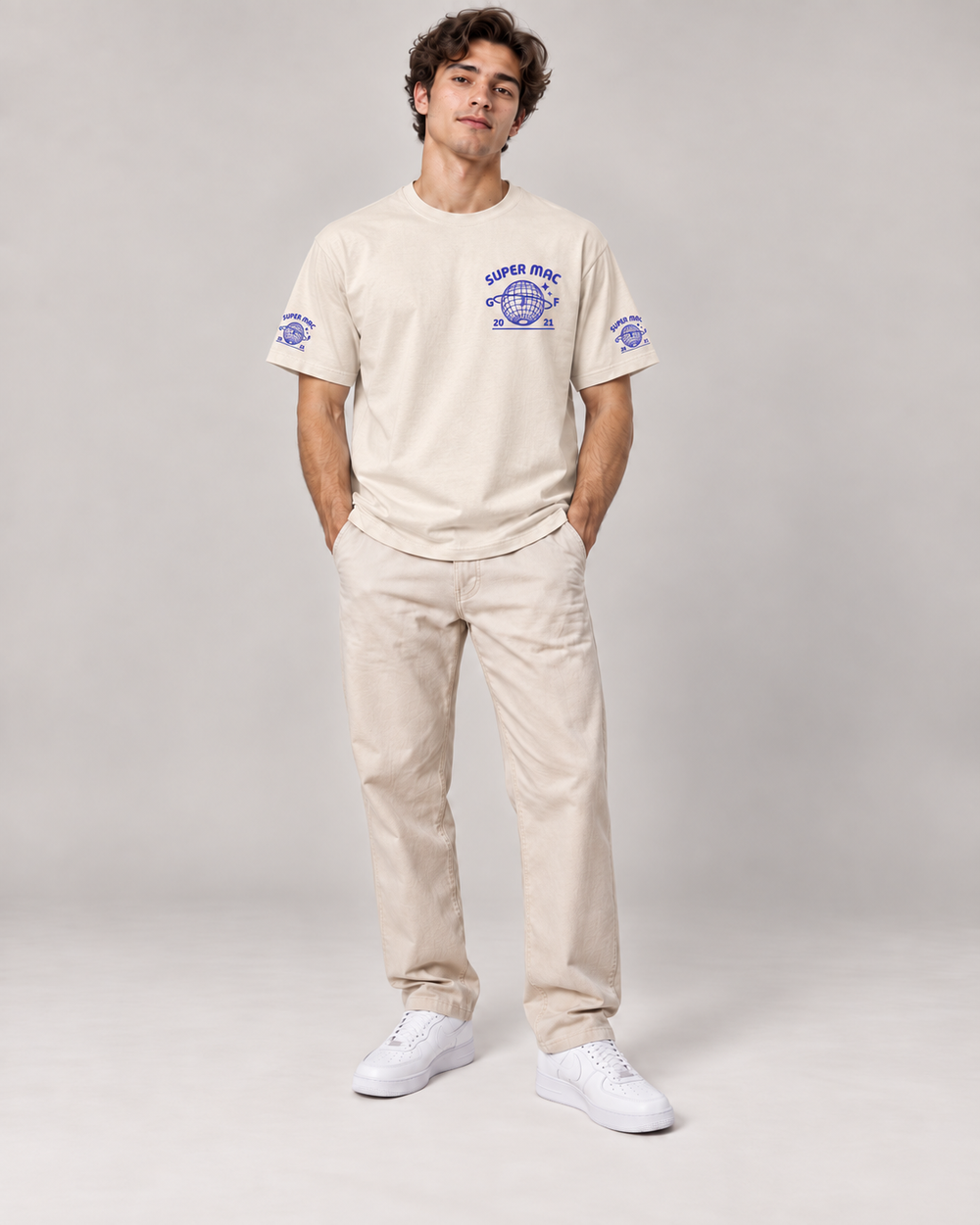 T-shirt Écru - Super Mac