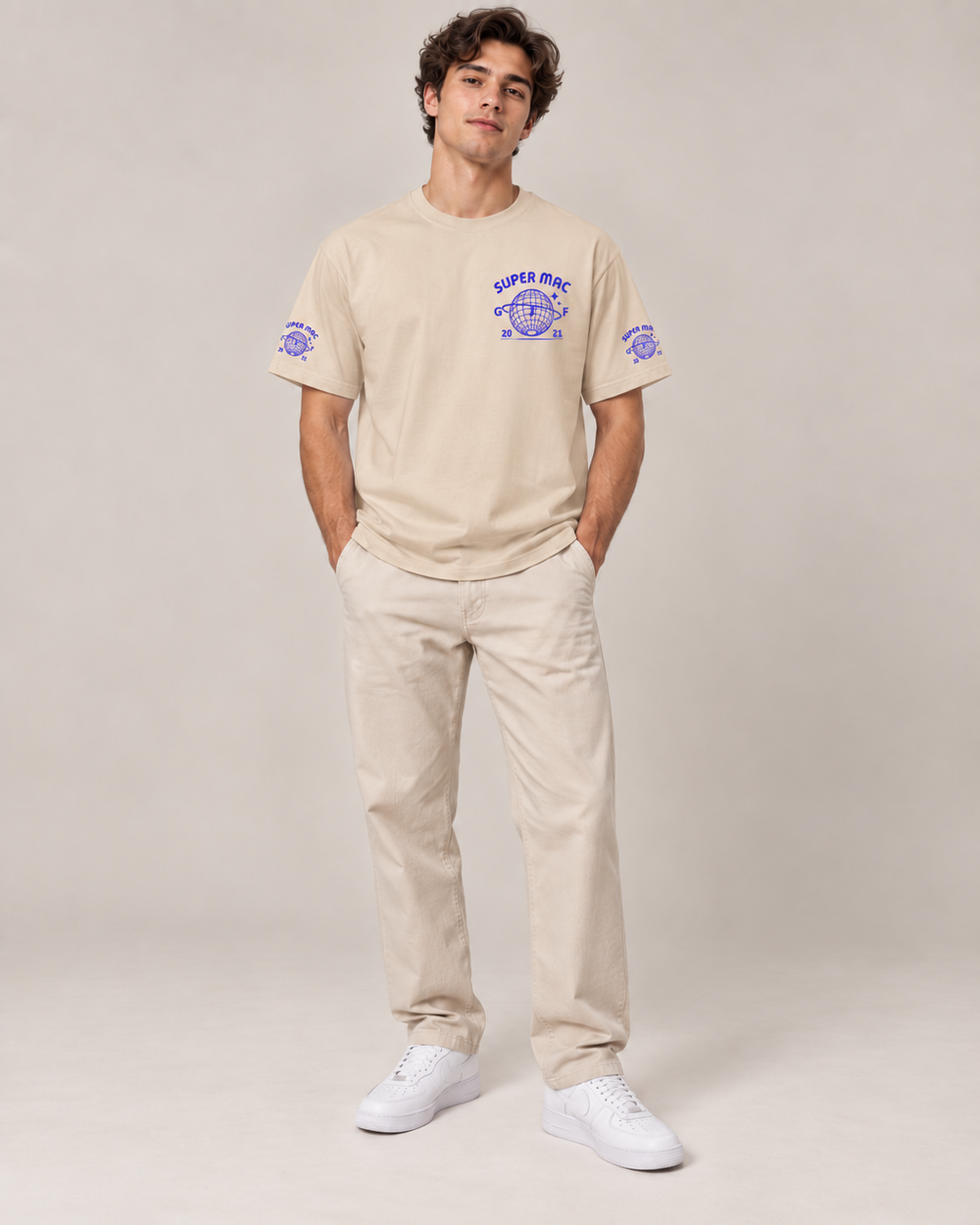 T-shirt Beige - Super Mac