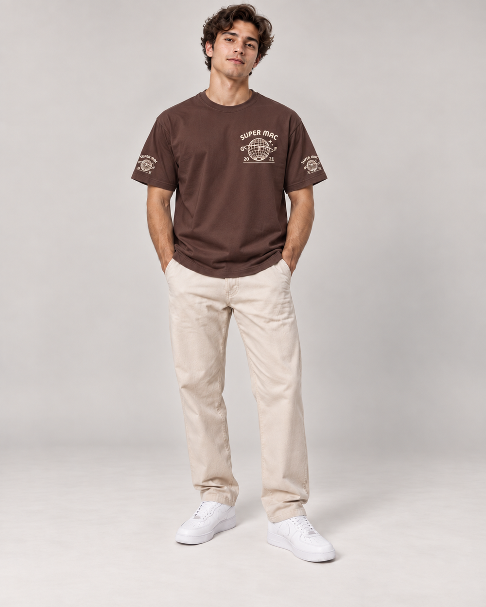 T-shirt Marron - Super Mac